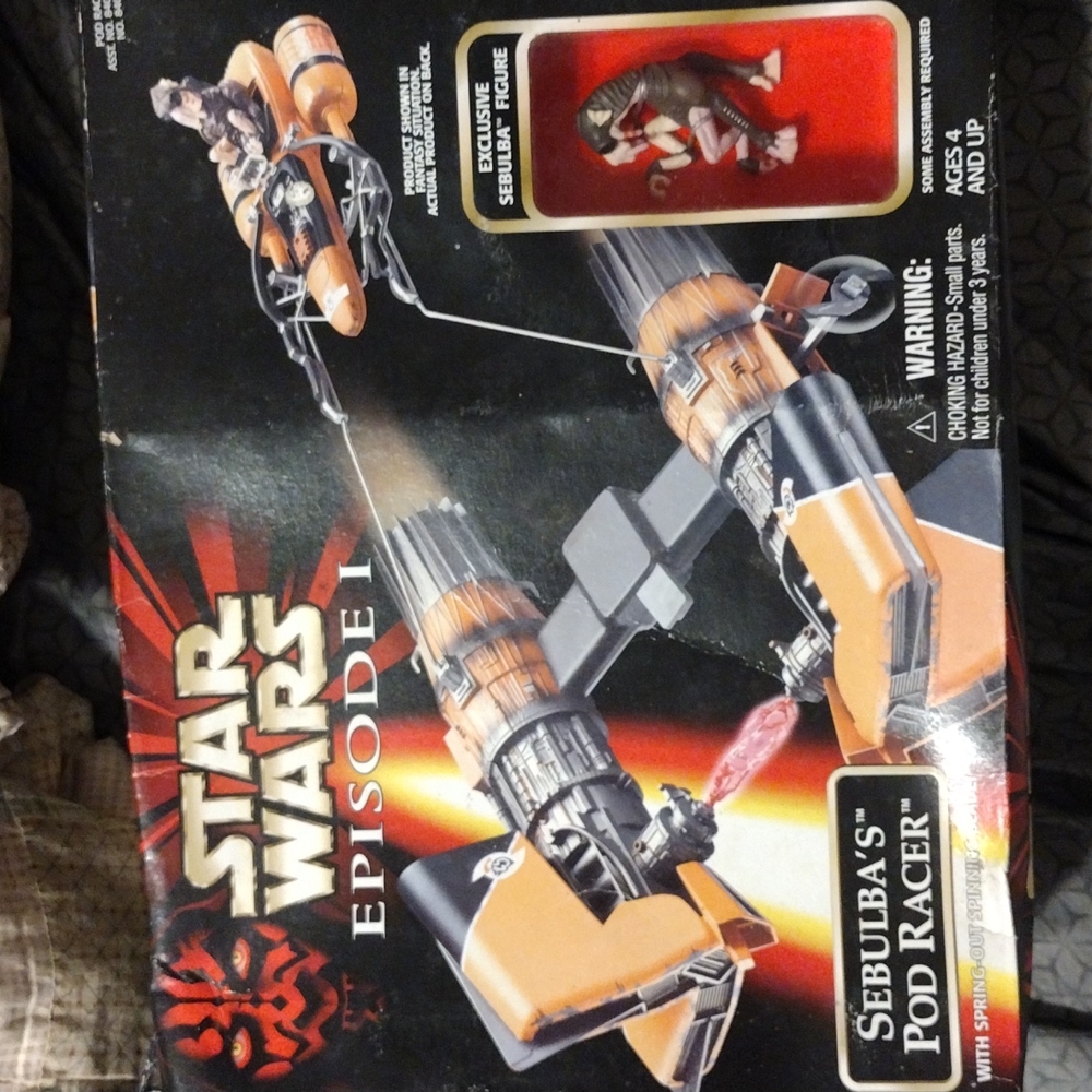 Star Wars Sebulba's Pod Racer W/ Exclusive Sebulba Figure Episode I 1998 Hasbro